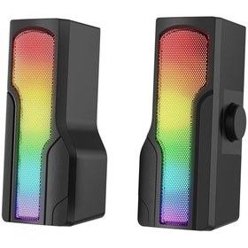Resim TREND Rampage Arty X13 2.0 Bluetoothlu Rms 3W-2 RGB Işıklı Multimedia Usb 5V 45dB Gaming Oyuncu Speaker 