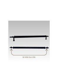 Resim Klipso Mat Siyah 96 Mm Metal Lüks Çekmece Dolap Mobilya Kulpları Siyah 