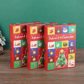 Resim 2 Adet Noel Advent Takvimi Geri Sayım Hediye Kutuları Yeniden Doldurulabilir DIY Eğlenceli Sürpriz Hediye Paketleme Kutuları 24 Günlük Noel Geri Sayım Kör Kutu Parti Malzemeleri, Noel Geri Sayım Advent,Sürpriz Hediye Paketleme,Sürpriz Hediye Kutusu,Yeniden Doldurulabilir Hediye Kutusu,Komik Sürpriz 