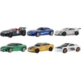 Resim Hot Wheels Avrupa Arabaları Serisi - '15 Jaguar F Type , BMW M4 , Audi RS 5 Coupe, '15 Mercedes-Amg GT, Porsche 911 GT3 RS , Alpine A110,1;64 Ölçek, Çocuklar ve Koleksiyonerler için Oyuncak Araba 