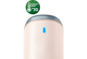 Resim Katlanabilir Portatif Buharlı Dikey Ütü ve Kırışık Giderici Pembe 