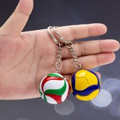 Resim Araba Tutkunları için 1 adet Voleybol Anahtarlık - Voleybol Hayranları için Mükemmel Hediye, Çanta Dekoru için Araba Anahtarı Aksesuarı, Sevimli Voleybol Anahtarlık Tutucu 