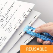 Resim Mini İz Bırakmayan Yeniden Kullanılabilir El Kelepçesi Kağıt Kitap Dosya Ofis Okul Ciltleme Aletleri Malzemeleri Aksesuarları 
