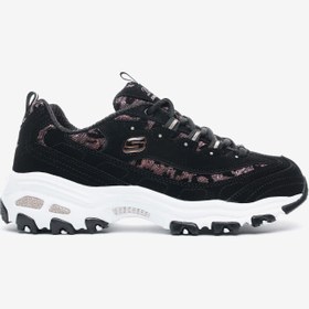 Resim Skechers D'Lites - Fancy Leopard Siyah Spor Ayakkabı 