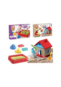 Resim Kum Ev Kale Seti Kinetik Oyun Kumu Oyuncak Set 1500 Gr Kum 