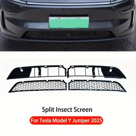 Resim Tesla Model Y 2025 için 7.62cm Bölünmüş Böcek Ekranı İçi - Kolay Çıkarılabilir ABS Ön Gölgelik Koruma, 5 Koltuklu Araç Böcek Bariyeri, Böcek Koruma | Modern Estetik | ABS Gölgelik İçi, Böcek Ekranı 