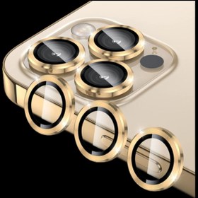 Resim PSGT Iphone 14 Pro Max / 14 Pro Uyumlu Altın Kamera Lensi Koruyucu 