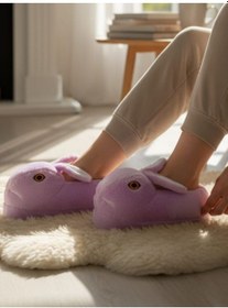 Resim Kadın Tavşanlı Panduf Panduf Pofuduk Peluş Panduf PEMBE 