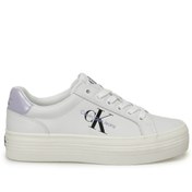 Resim VULC FLATFORM LACEUP LTH Beyaz Kadın Sneaker Calvin Klein