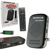 Resim Hitech Astra Turbo HD Uydu Alıcı Mini Full HD USB WIFI (Hediyeli) 