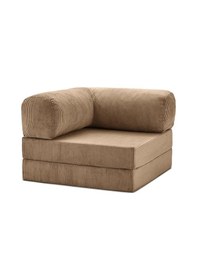 Resim Legom Koltuk Berjer Uzanma Koltuğu Tek Kişilik Kanepe Yatak Sütlü Kahve 