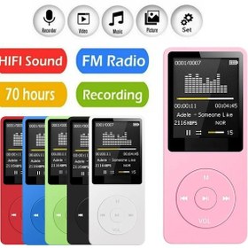 Resim 8gb Dahili Hafızalı Mp3 Çalar Ses Kayıt Fm Radyolu Müzik Player 