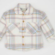 Resim DeFacto Kız Bebek Ekose Desenli Flanel Uzun Kollu Gömlek D3044A524WNBE216 Mavi 