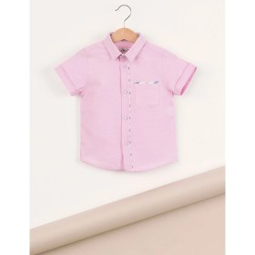 Resim Ollie&Olla Pink Dokuma Erkek Çocuk Gömlek 