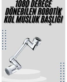 Resim Mutfak Musluk Başlığı 1080 Derece Dönebilir Oynar Başlıklı Musluk Aparatı 
