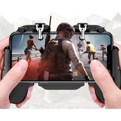 Resim Jopus Cep Telefonu Oyun Konsolu Soğutma Fanlı Standlı Pubg Ateş Tetik Gamepad Joystick 