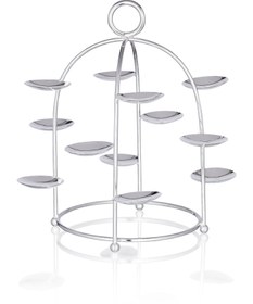 Resim Homm Days Silver-Plated Macaron Stand 