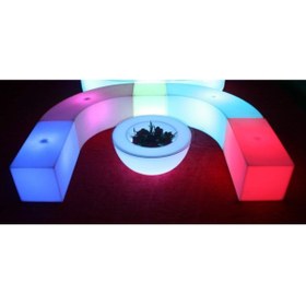 Resim MAYPLASTİK Mıknatıslı Led Işıklı Oturma Grubu (ŞARJLI) 