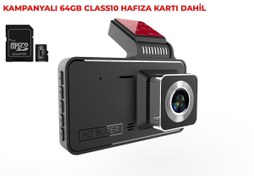 Resim Mb-200 4\ FULLHD Araç İçi Ön Ve Arka Kamera Gece Görüşlü. Araç Kamera. HAFIZA KARTLI.(TÜRKÇE MENÜ) 