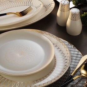 Resim Aryıldız Bone Umbrella Tılsım 60 Parça 12 Kişilik Yemek Takımı 
