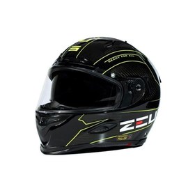 Resim ZEUS Zs-1800B Carbon Motosiklet Kaskı Am8 Fluo Yellow 