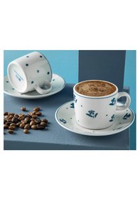 Resim English Home English Home Flower Touch Porselen 2'li Kahve Fincan Takımı 80 Ml 