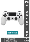 Resim Premium Doubleshock 4 Kablosuz Titreşimli Ps 4 / Pc Uyumlu Playstation 4 Wireless Joystick Oyun Kolu 