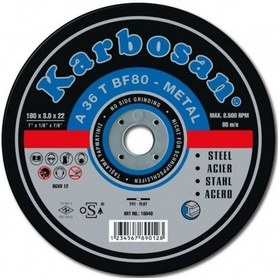 Resim Karbosan 180x3.0 Metal Kesici Taş "25 Adet" 