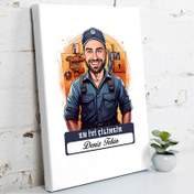Resim Karikatürlü En Yakışıklı Çilingir Kanvas Tablo 