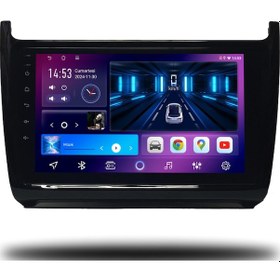 Resim Caros Volkswagen Polo 2014-2018 Uyumlu Android Multimedya 6gb Ram 128gb Hafıza 9" 