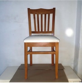 Resim Bengimobilya Sandalye Çıtalı Kayın Model Torna Retro Iskelet Parlak Beyaz Örgü 