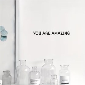 Resim ÖZGÜL REKLAM "Sen harikasın" You Are Amazing Ayna Yazısı Sticker 