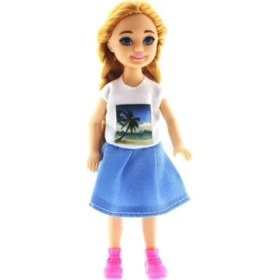 Resim SDT Group Baonier Kumsal Tshirt 14 cm Sarışın Tekli Kız Bebek 