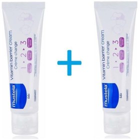 Resim Mustela Vitamin Barrier Cream 1.2.3 Pişik Kremi 100 Ml 2 Adet 