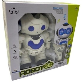 Resim Robotech Akıllı Dans Eden Işıklı Uzaktan Kumandalı Robot Sesli Müzikli Hareketli - Mavi 