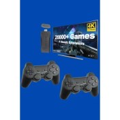 Resim Retro Oyunlar 4K Game Stick 2.4g Kablosuz Çift Kol 3500 Oyun Atari 