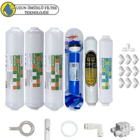 Resim Purefer Kapalı Kasa Su Arıtma Cihazlarına Sertifikalı 6'lı Filmtec Dupon Mebran B12 Alkalili 