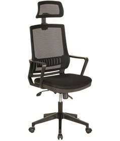 Resim Koltukstilim Pacific Black Pls Ayak Fileli Yönetici Koltuğu Siyah 