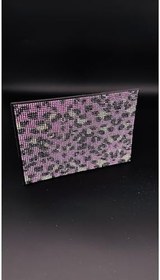 Resim EFEAKS Taşlı Ruhsat Kılıfı Leopar Pembe 