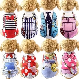 Resim Küçük Irklar İçin Sevimli Karikatür Temalı Köpek Tişörtleri - Yumuşak Polyester, Kısa Kollu Yelek Üstler Fiyonk & Aksesuar Detayları ile, İlkbahar/Yaz İçin Mükemmel - Kolay Giyilebilir Stil, Yıkanamaz - Teddy, Pomeranian & Daha Fazlası İçin Uygun, Köpek Gömleği 