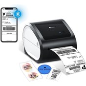 Resim Phomemo D520-bt Bluetooth Usb Termal Yazıcı Siyah - Barkod/adres/posta Etiketi, Pazaryerleri Ile Uyumlu 