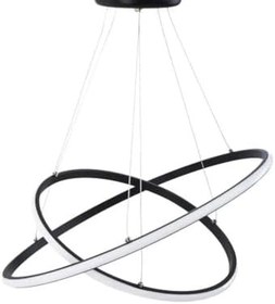 Resim Dolpo / 40-20 Cm / 3 Renk Işık/Sarkıt Avize / 2 'li Çemberli/Antrasit Kasa / 3 Yıl Garanti 