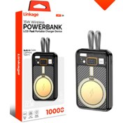 Resim Aydoganticaret44 10000 mAh PD 22.5W LCD Ekran Dahili Type-C, Lightning Kablosuz Şarjlı Powerbank LKP-39 