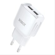 Resim Betty Becky (ROBOT)2.4A Çift USB Portlu Hızlı Şarj Akıllı Şarj Adaptörü R-Tk6 (Yurt Dışından) 
