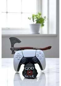 Resim God Of War Ps4 / Ps5 Kol Tutucu Stand Joystick Standı Ragnarok Siyah 