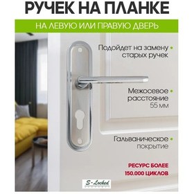 Resim S-locked Giriş Kapıları İçin Çıtalı Kapı Kolu 436676329 