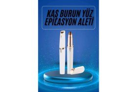 Resim Sayarmarkt Epilasyon Aleti Tüy Kıl Alma Kaş Bıyık Unisex Yüz Bakım Tıraş Aleti 