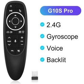 Resim G10s Pro Voice Air Mouse Jiroskop Akıllı Uzaktan Kumanda 