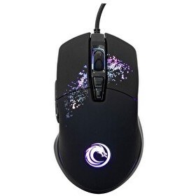 Resim Lunatic Owl 7200 Dpi 7D Sese Duyarlı RGB Işıklı Makrolu Oyuncu Kablolu Mouse 