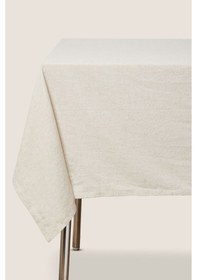 Resim Emtory Home Naturel Pamuk Keten Masa Örtüsü 220 x 160 